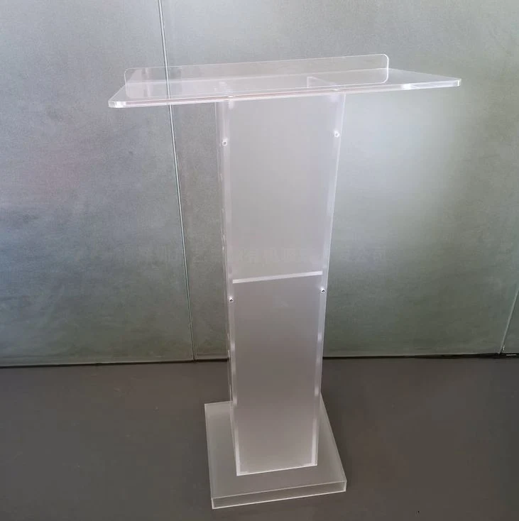 Custom Hotselling Acrylic Clear Moderator&prime;s Podium Wedding Decoration Acrylic Lectern